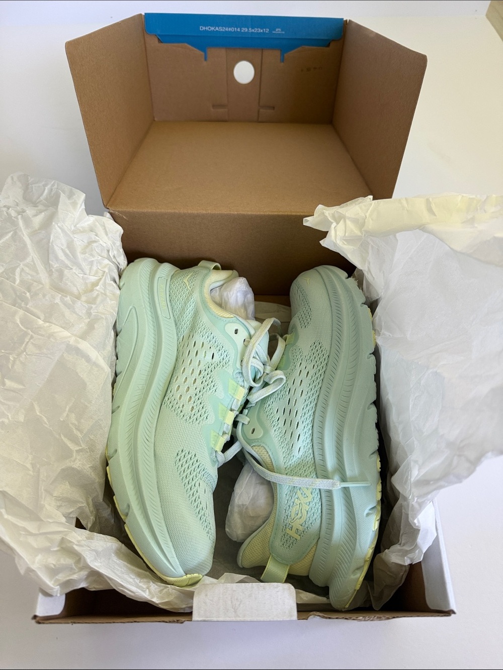 HOKA Kawana 2 Women’s Running Shoes Mint Green Size 7 Athletic Walking - Picture 7 of 12
